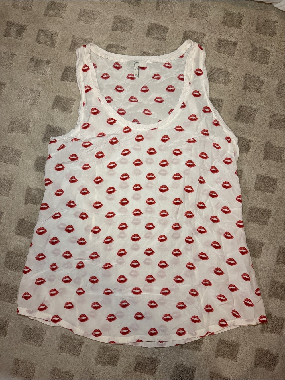 Joie Tank with Red Lips